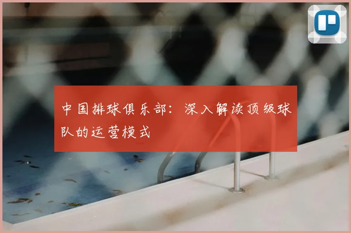中国排球俱乐部：深入解读顶级球队的运营模式